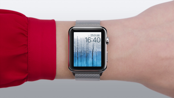 Watch hands on mockup