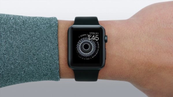 Watch hands on mockup