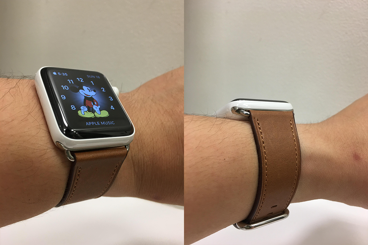 新品正規品 アップルウォッチ Apple Watch サドルブラウン レザー