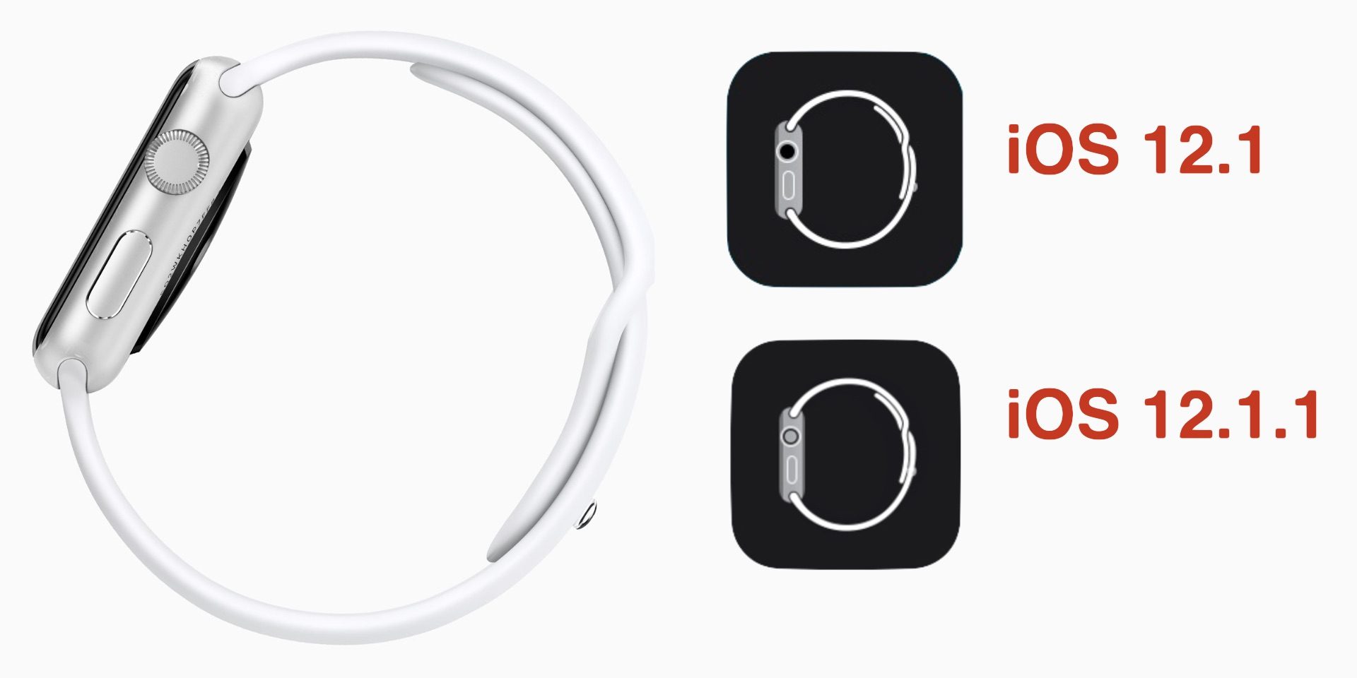 Iphoneの Watch アプリのアイコンが Ios12 1 1でapplewatch Series4仕様に変わる Apple Watch Journal