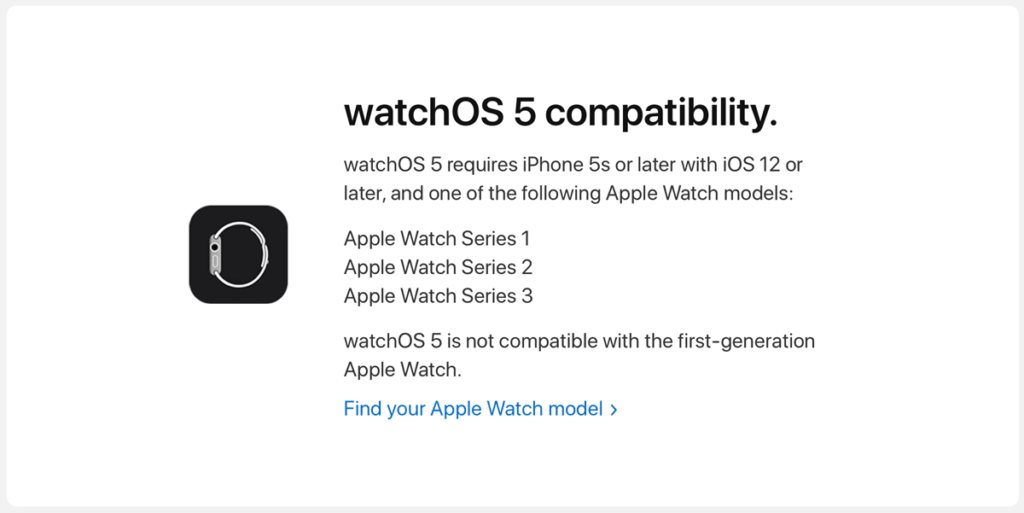 apple watch series 3 iphone 5