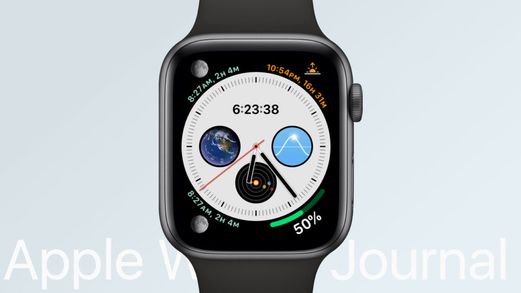 Series4向けの新文字盤「Infograph」、デジタルでの”秒”表示に対応した