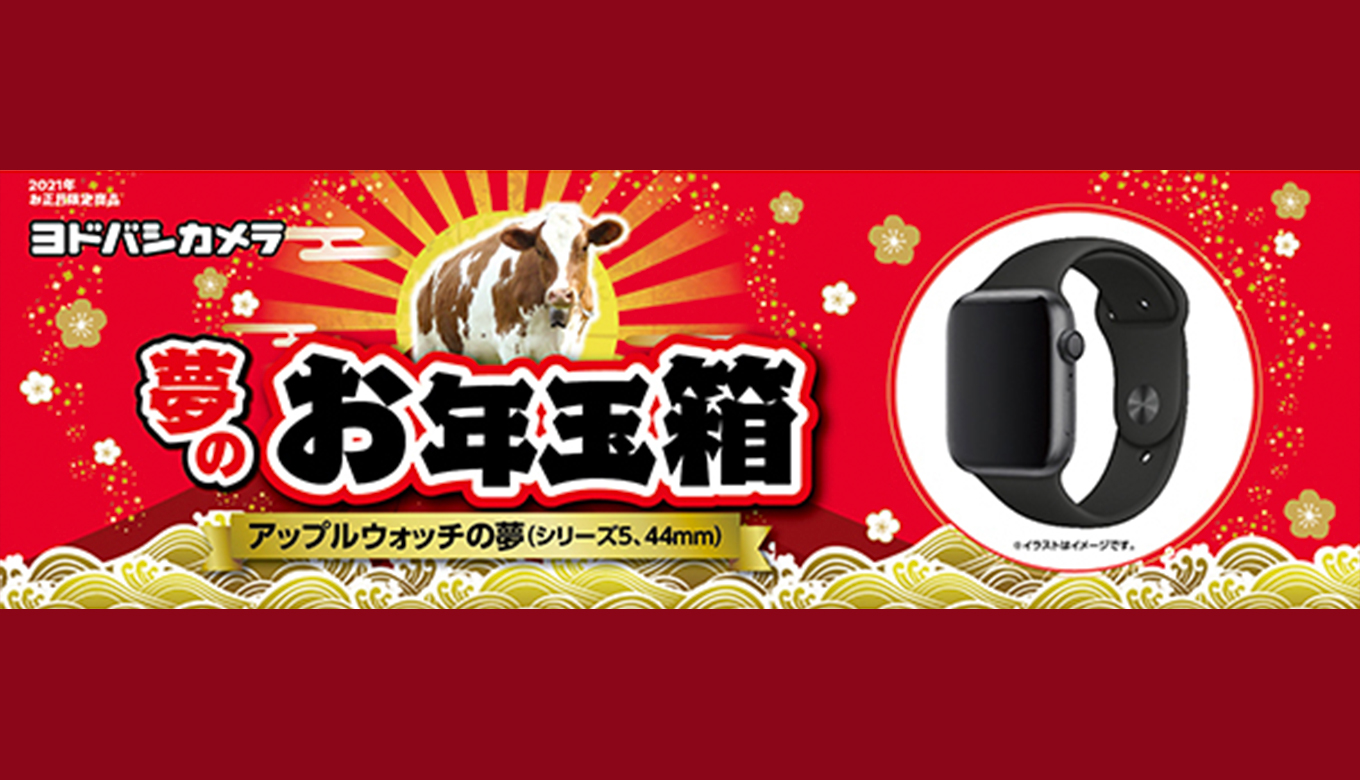 ヨドバシ 夢のお年玉箱 アップルウォッチの夢(シリーズ5 44mm)